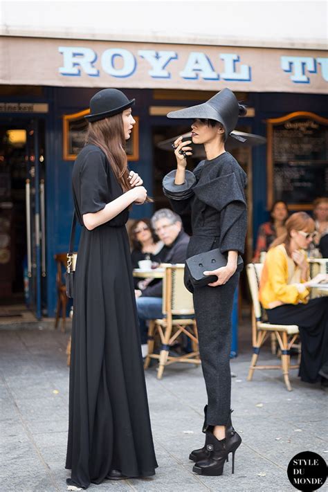 Paris Fw Ss14 Street Style Mădălina Nemes And Lily Gatins Style Du