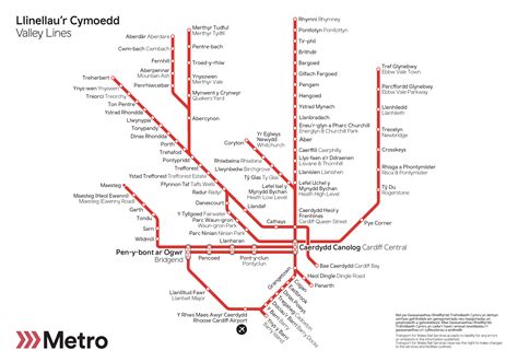 Where We Travel | Rail Network Map | Transport for Wales