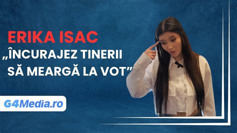 Erika Isac Transmite Tinerilor S Ias La Vot Am Votat De C Te Ori Am