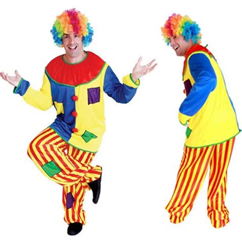 Halloween Circus Show Clown Costume Adult Clown Unisex Theme Party Cosplay Clothes Jumpsuit In