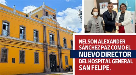 Nelson Sánchez nuevo director del Hospital San Felipe