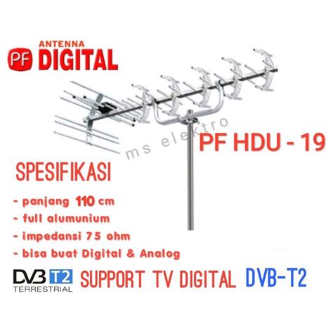 Jual Antena UHF PF HDU 19 Cocok Buat Digital Dan Analog Shopee Indonesia