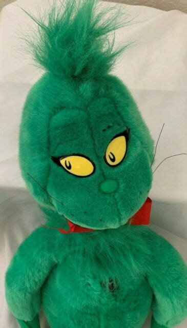 Plush Green Grinch Dr Seuss Toy With Book How Grinch Stole