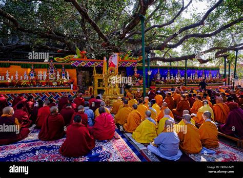 India Bihar Bodhgaya Unesco World Heriatge The Mahabodhi Temple