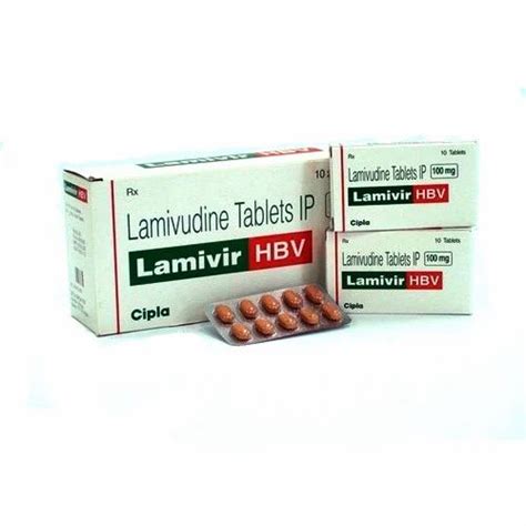 Lamivudine 100mg Lamivir Tablets Cipla Ltd Treatment Hiv Infection