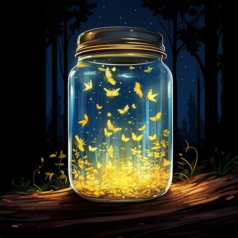 There Is A Jar With A Lot Of Butterflies In It Generative Ai Premium Ai Generated Image