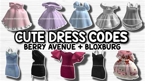 Cute Dress Codes For Berry Avenue Bloxburg And All Roblox Games That