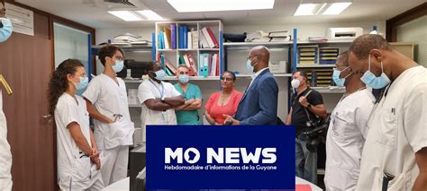 Visite de Gabriel Serville à l hôpital de Cayenne pour capter la