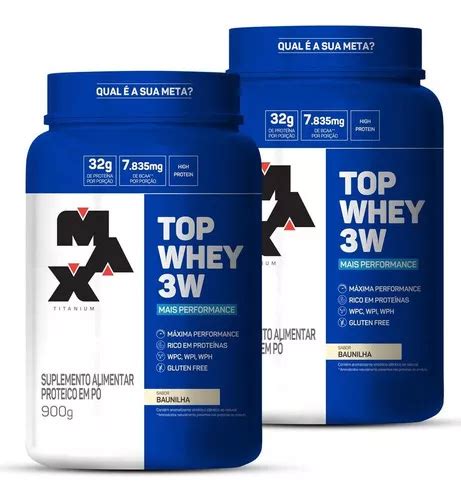 Suplemento En Polvo Max Titanium Top 3w Super Whey 3W Top Whey Mais