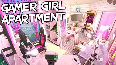 Gamer Girl Dream Apartment ~ Sims 4 Speed Build No Cc Youtube