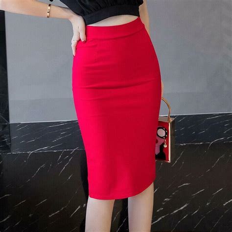 Sexy Women Pencil Skirt High Waist Bodycon Occident Party Slim Casual