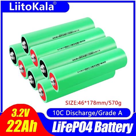 LiitoKala batterie lithium LiFePo4 3 2V 22AH 10C pour vélo