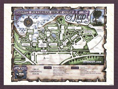 Walt Disney World Polynesian Resort Map A Photo On Flickriver