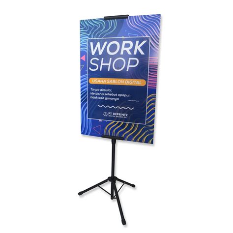 Jual Tripod Display Stand 2 Sisi Tripod Poster Banner Shopee Indonesia