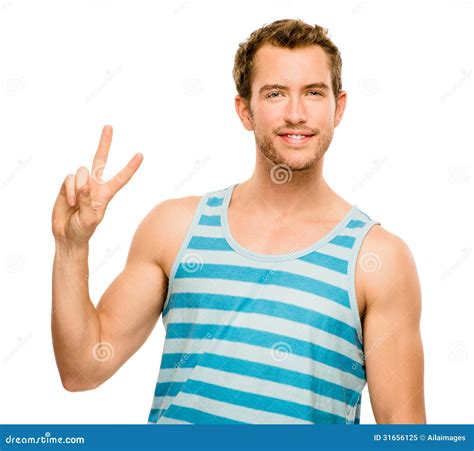 Man With Peace Sign