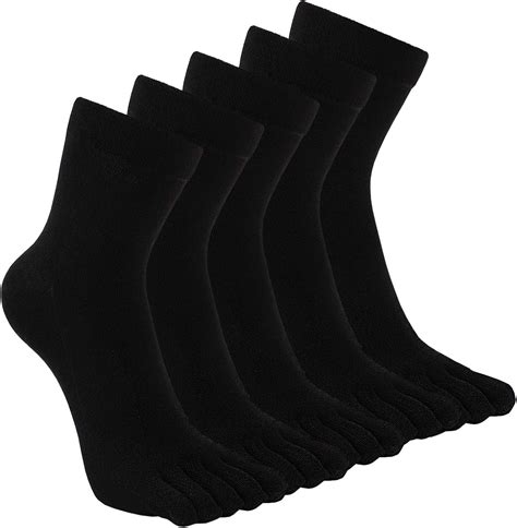 Teenloveme Chaussettes Doigts Homme Chaussettes Avec Orteils En