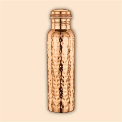 Fableart Standard 1000ml Hammered Copper Bottle Screw Cap At Rs 450