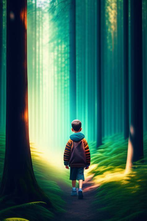 Boy Walking Alone