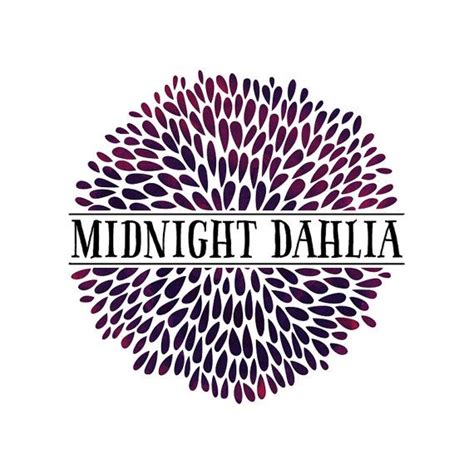 Dahlia Logo Design Dahlias Logo Floral Logo Flower Logo Midnight