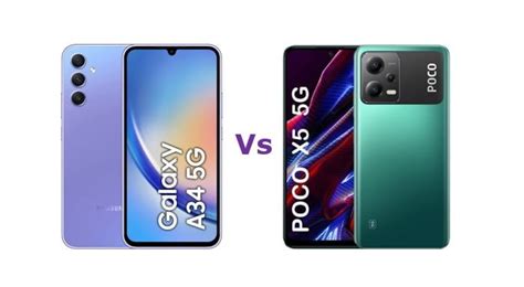 Samsung Galaxy A34 Vs Poco X5 5G Which Is Better Tech Arena24