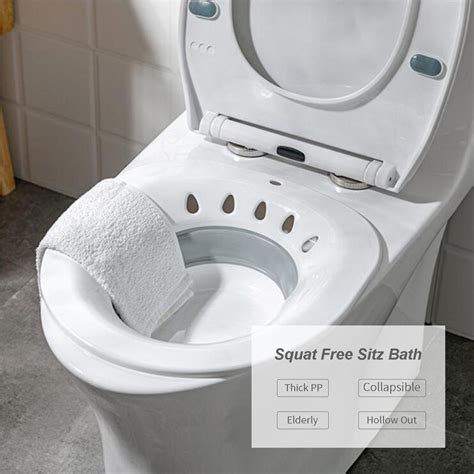 Buy Sitz Bath For Toilet Collapsible Seat Sitz Foldable Squat Free Sitz