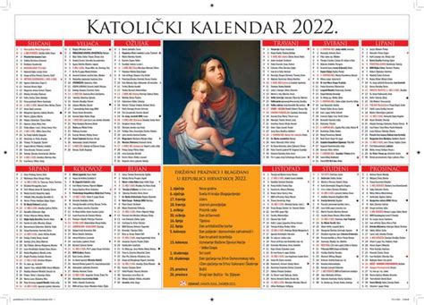 U utorak svim čitateljima darujemo katolički kalendar 24sata