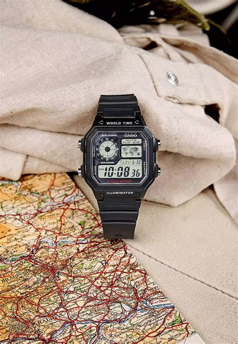 Jual Casio Casio Jam Tangan Digital Pria Black Resin Strap Ae