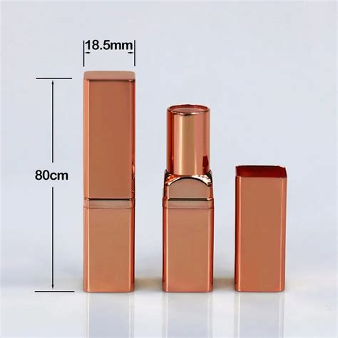 Aluminum Empty Rose Gold Lip Balm Packaging Lip Stick Container Case Rose Gold Lipstick Tube