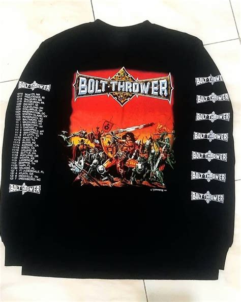 Vintage Bolt Thrower Warmaster Us Tour 1991 Bootleg Grailed Bootleg