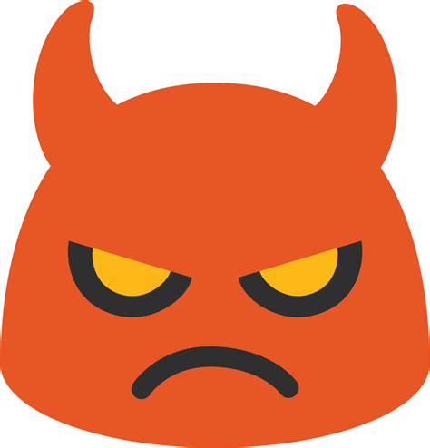 Download T Shirt Emoji Devil Angry Face Sticker Android Red Devil