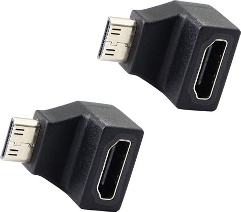 Amazon AreMe 8K Mini HDMI To HDMI Adapter 2 Pack Up And Down 90