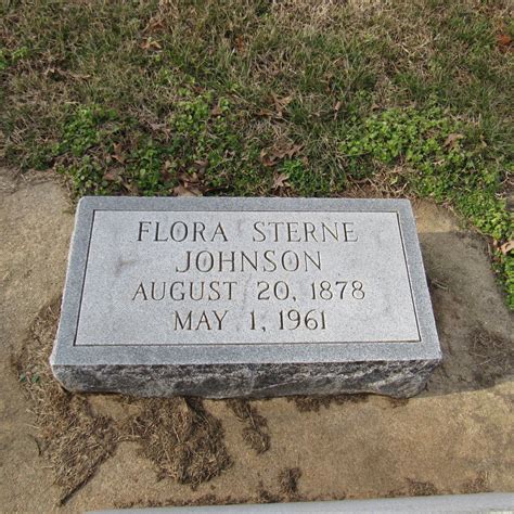 Flora Sterne Johnson Find A Grave Memorial