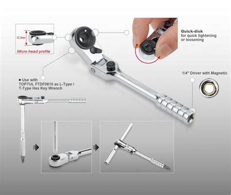 Toptul 34 Piece 14in Drive Locking Flex Head Bit Ratchet And Bit Set Gadw3401 Ebay