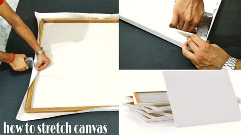 How To Stretch Canvas At Home Youtube