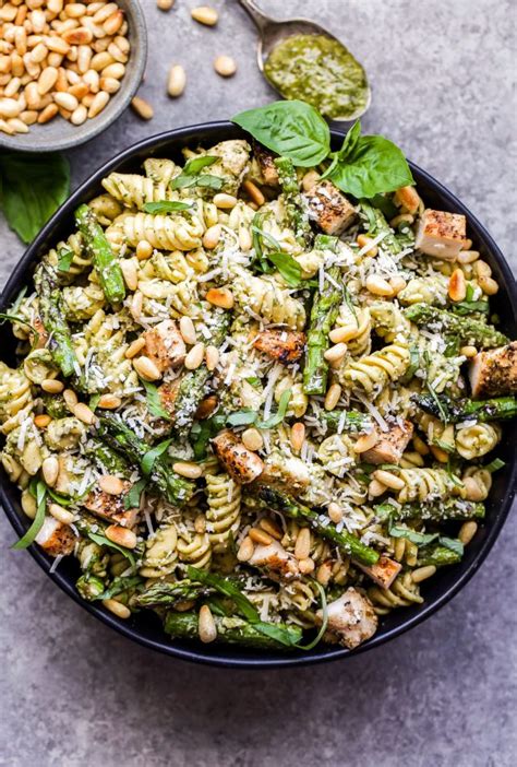 Grilled Chicken And Asparagus Pesto Pasta Recipe Runner