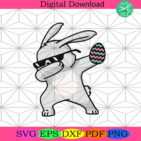 Dabbing Easter Rabbit Svg Easter Svg Dabbing Bunny Svg Silkysvg