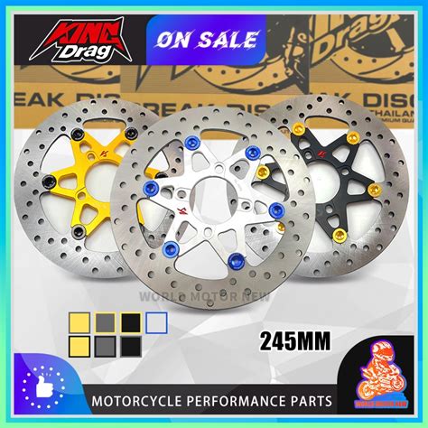 KINGDRAG DISC PLATE 245MM YAMAHA 4 LOBANG RACING DISK BREAK BREK PIRING