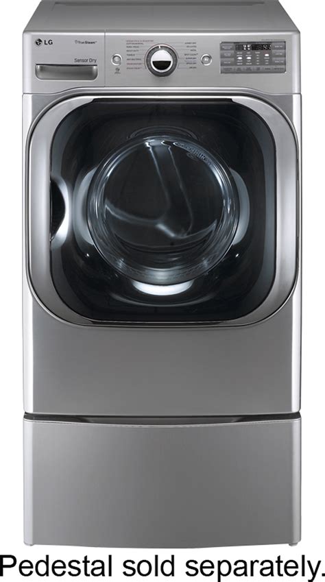 Best Buy Lg Steamdryer 9 0 Cu Ft 14 Cycle Electric Dryer With Steam Graphite Steel Dlex8000v