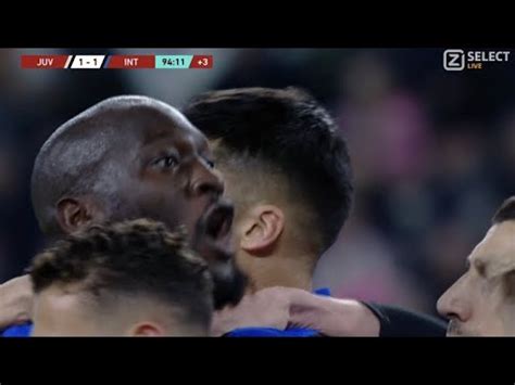 Romelu Lukaku Penalty Goal Vs Juventus Juventus Vs Inter Milan 1 1