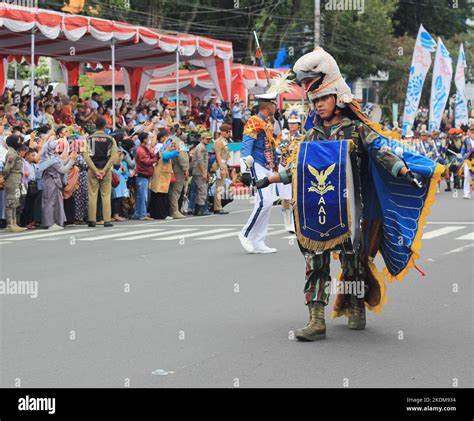 Magelang Indonesia November 6 2022 Kirab Budaya Magelang Marching