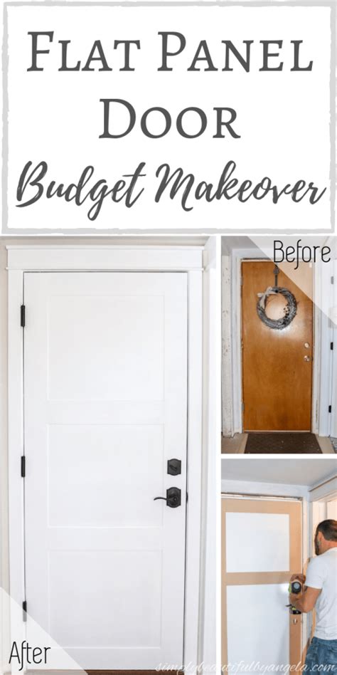 Flat Panel Door Budget Makeover Simply Beautiful By Angela Artofit