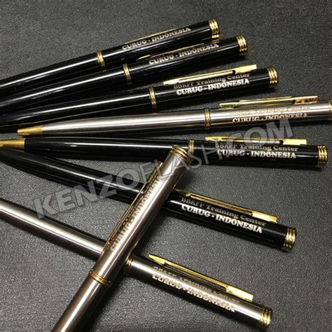 Pen Metal Paku Medium Pm Grafir Custom Logo Nama Harga Terbaru