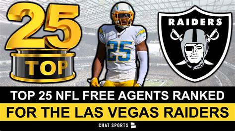 Raiders Free Agency Ranking The Top Nfl Free Agents The Las Vegas