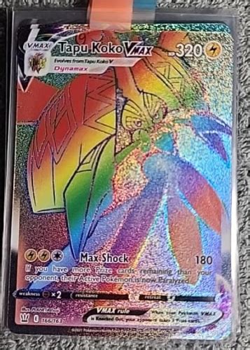 Pokémon TCG Tapu Koko VMAX Sword Shield Battle Styles 166 163 Holo