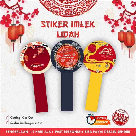 Jual Stiker Imlek Cromo Lidah 2024 Sinchia Chinese New Year