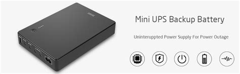 Shanqiu Mini Ups Fuente De Alimentaci N Ininterrumpida Para Router