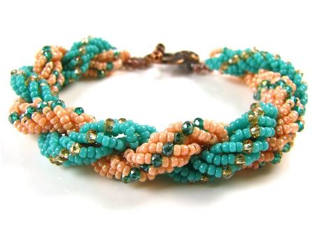 How To Make A Double Spiral Rope Bracelet Seed Bead Tutorials Seed