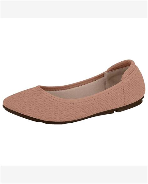 Riachuelo Sapatilha Feminina Knit Geom Trico Nude Moleca