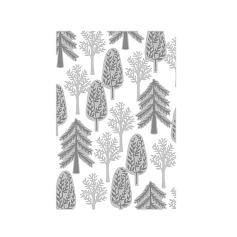 Sizzix Multi Level Textured Impressions Embossing Folder Forest