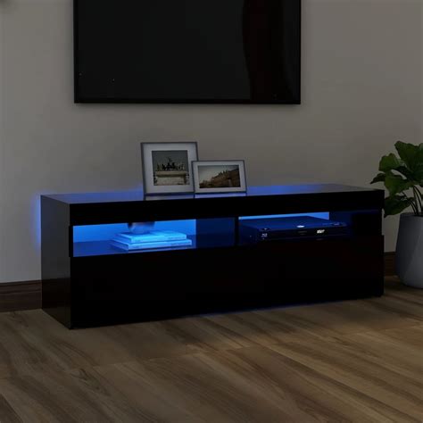 Tv Meubel Met Led Verlichting X X Cm Zwart Tv Meubel Nederland